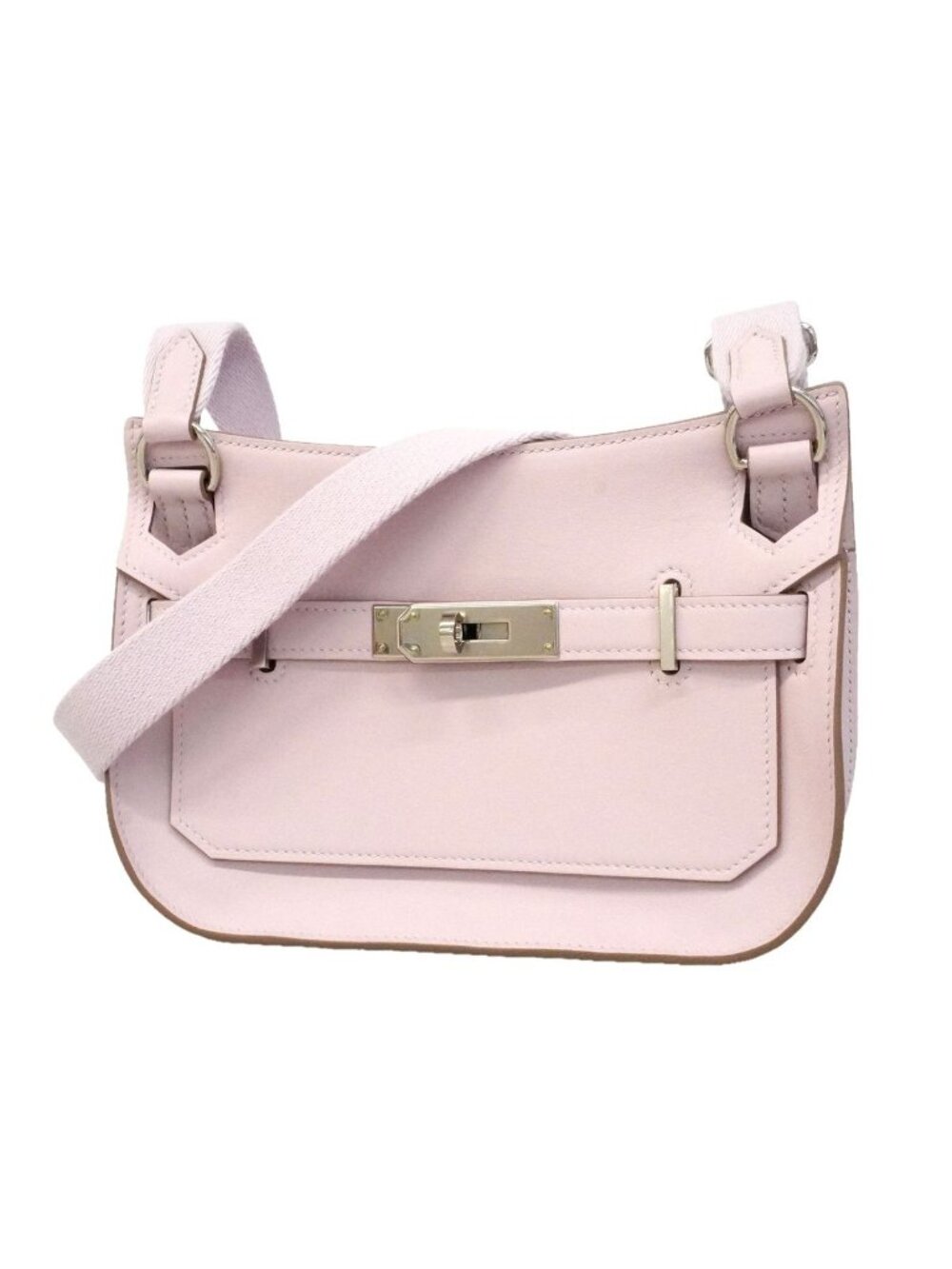 Hermes Shoulder Bag Jypsiere Mini Swift Mauve Pale Silver
